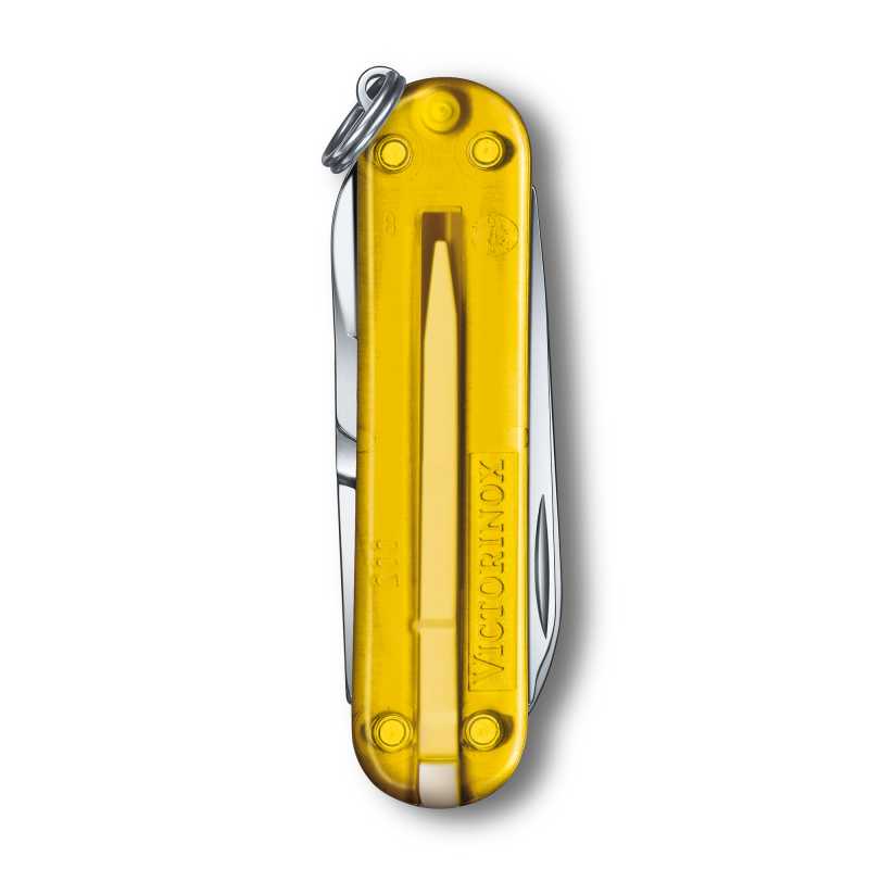 Taschenmesser Victorinox Classic Colors, "Tuscan Sun", gelb transparent, Rückseite