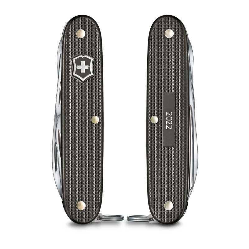 Victorinox Pioneer, Alox Limited Edition 2022 , Thunder Gray, Vorder- und Rückseite