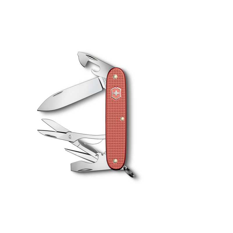 Victorinox Pioneer X ALox Limited Edition 2025 Stone Red, offen stehend