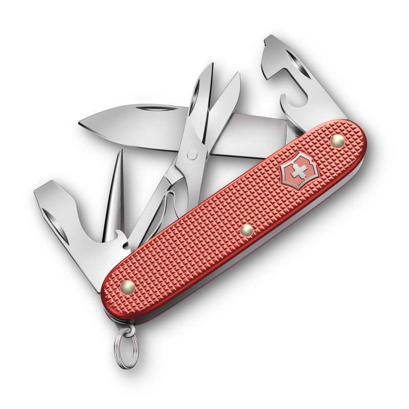 Victorinox Pioneer X ALox Limited Edition 2025 Stone Red, offen