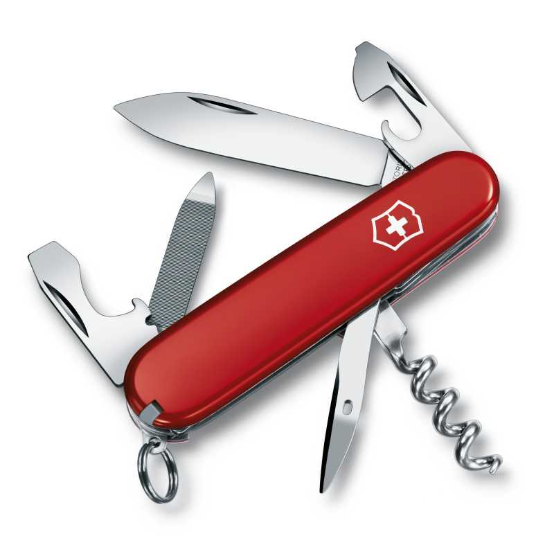 Offiziersmesser  Victorinox Sportsman in Rot.