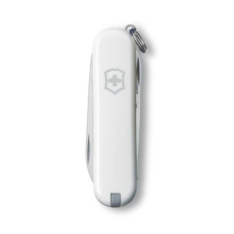 Taschenmesser von Victorinox Classic SD 58 mm in weiss, zugeklappt