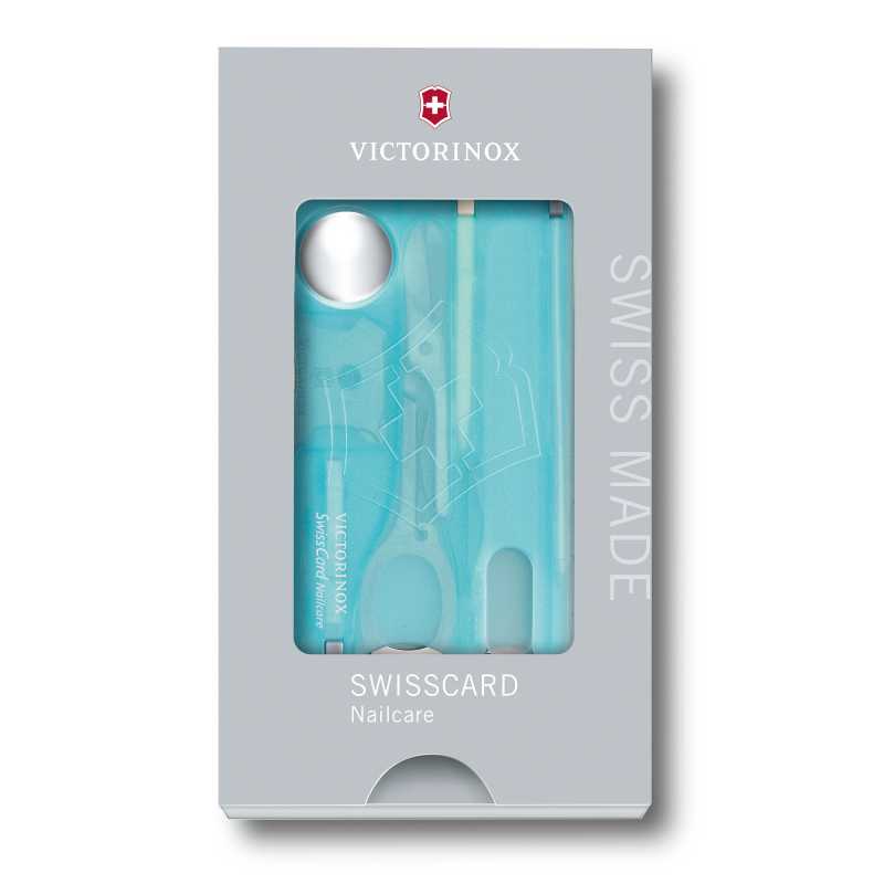 Victorinox SwissCard Nailcare, Eisblau transparent