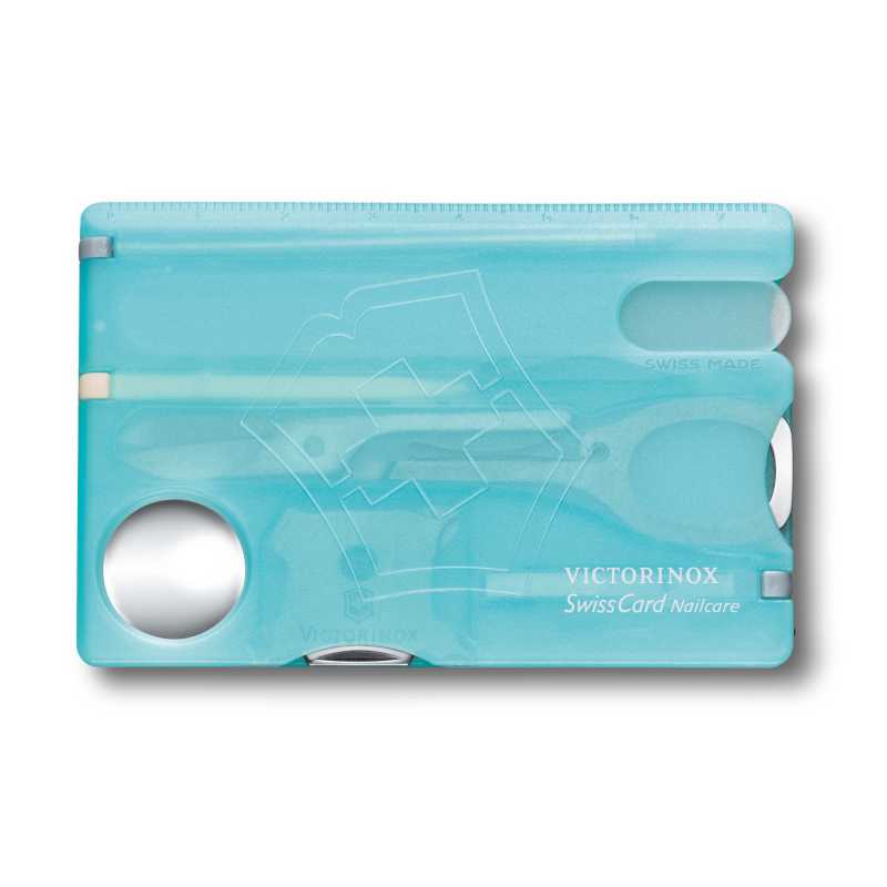 Swisscard Nailcare von Victorinox in Eisblau.