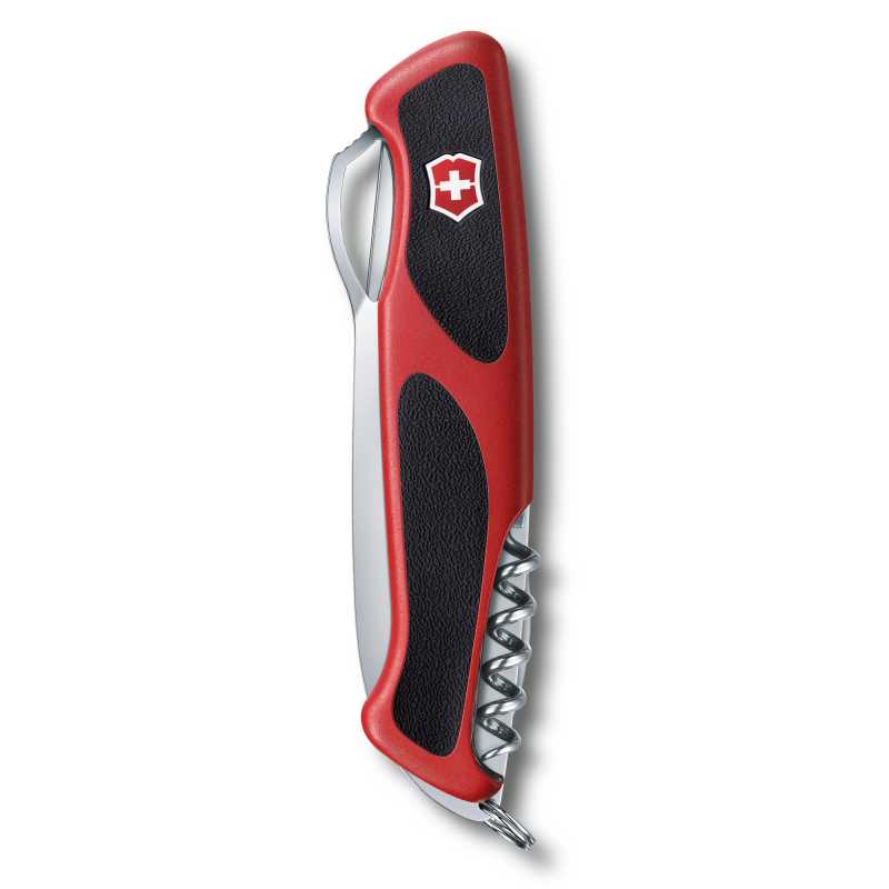 Taschenmesser Victorinox Ranger Grip 61 mit Zwei-Komponenten-Schalen in Rot-Schwarz, zugeklappt