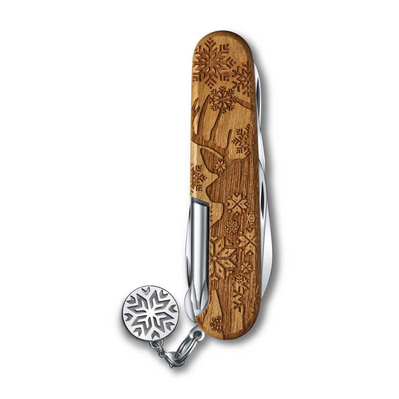 Victorinox Super Tinker Wood Winter Special Edition 2022, geschlossen Rückseite