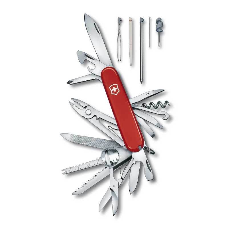 Offiziermesser Swisschamp von Victorinox in Rot