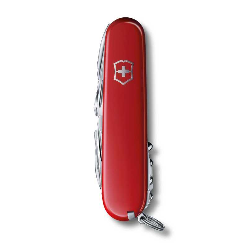 Offiziermesser Swisschamp von Victorinox in Rot, zugeklappt