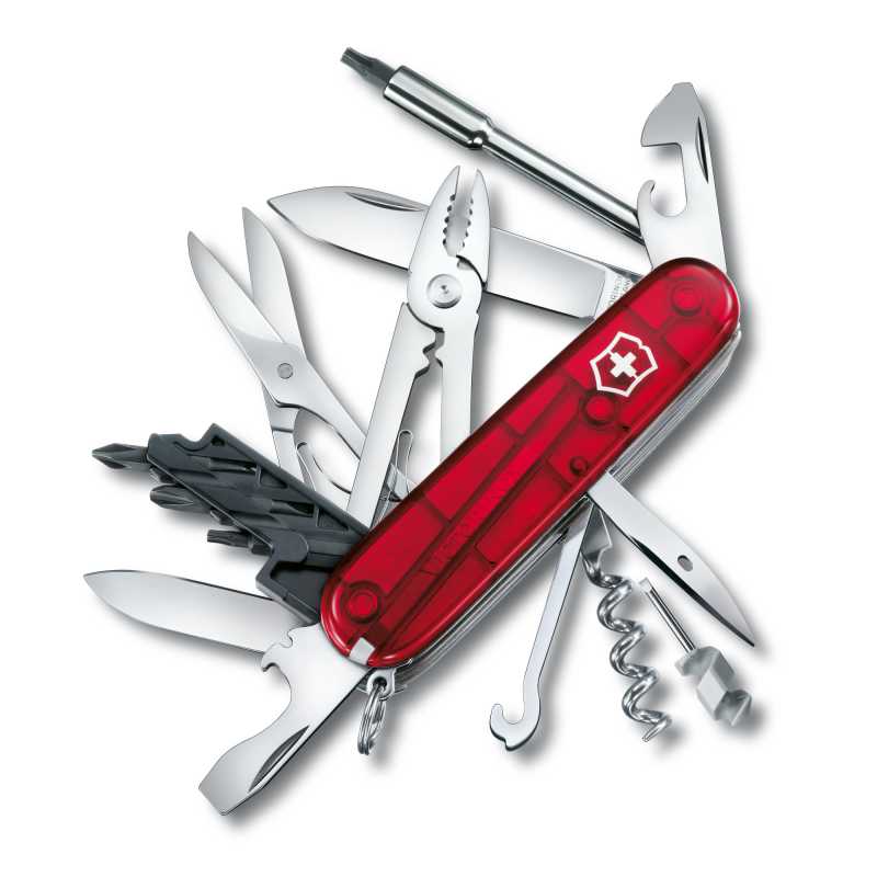 Victorinox Cypertool M mit 32 Funktionen in transparentem Rot