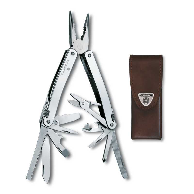 Victorinox Swiss Tool Spirit X mit hochwertigem Lederetui.