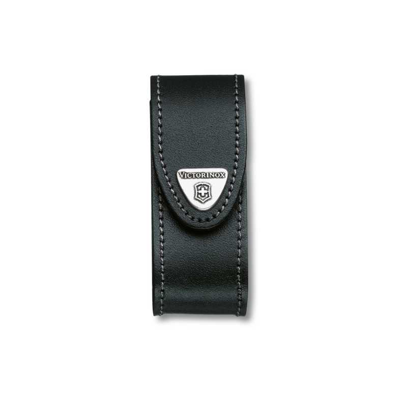 Victorinox Gürteletui Leder Schwarz mit Drehclip