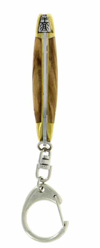 Forge de Laguiole Taschenmesser Olivenholz 7 cm, Draufsicht
