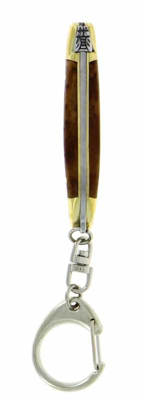 Forge de Laguiole Taschenmesser mit Öse Thuja 7 cm, draufsicht