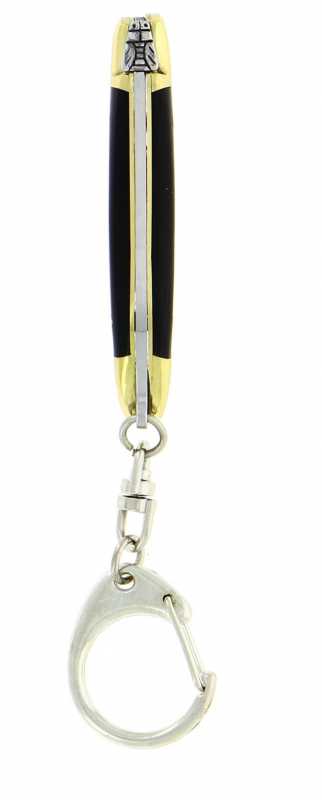 Forge de Laguiole Taschenmesser mit Öse dunkles Horn 7 cm, Draufsicht