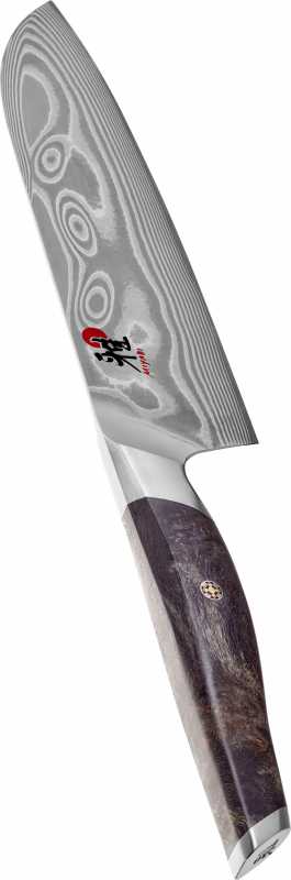 Miyabi Kochmesser "Iki" Santoku, Schrägansicht