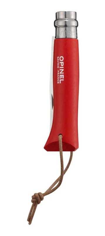 Opinel Taschenmesser No 8 Colorama, Rot geschlossen
