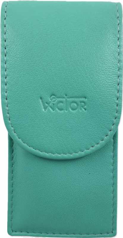 Wictor Maniküreset, 3tlg., vernickelt, Grün, geschlossen