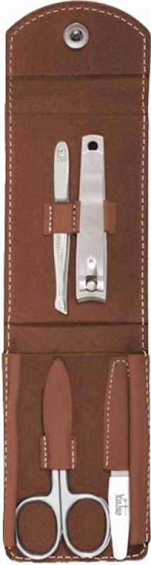 Wictor Maniküreset, 4 tlg., Braun, offen