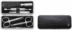 ZWILLING Classic Inox  Etui 5-tlg. Rindleder in Kroko-Optik