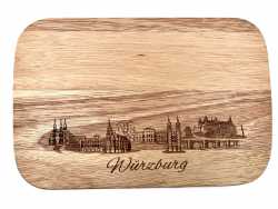 Brotzeitbrett klein, Stadtblick Würzburg