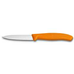 Gemüsemesser von Victorinox, 8 cm mit orangem Griff