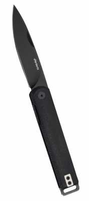 Herbertz Taschenmesser, Micarta, Schwarz, offen