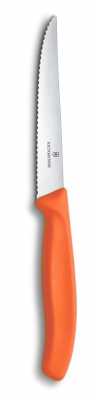 Victorinox Steak- und Pizzamesser Wellenschliff, Orange