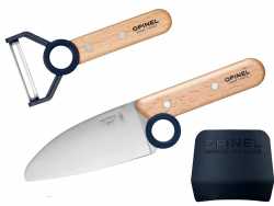 Opinel Le Petit Chef Kinder Küchen-Set, 3-teilig, Blau