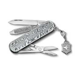 Taschenmesser Victorinox Classic SD Brilliant Damast, offen