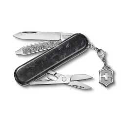 Taschenmesser Victorinox Classic SD Brilliant Carbon, offen