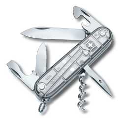 Victorinox Offiziersmesser Spartan in transparentem Silber.