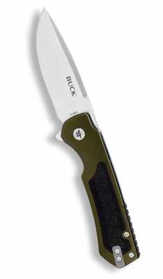 Buck 714 Stinger Taschenmesser, grün. offen