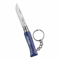 kleines Taschenmesser Opinel Colorama No 4, Blau mit Kette