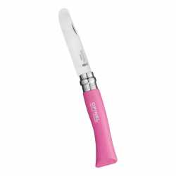 abgerundetes Kindermesser von Opinel Nummer 7 in Pink