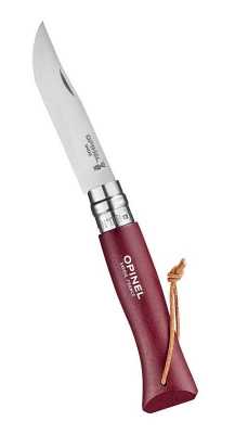 Opinel Taschenmesser No 8 Colorama, Weinrot