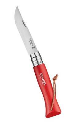 Opinel Taschenmesser No 8 Colorama, Rot offen
